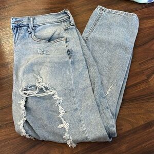Distressed jeans